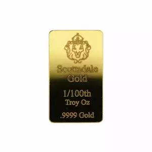 Scottsdale Mint 1/100 oz Lion Gold Bar 