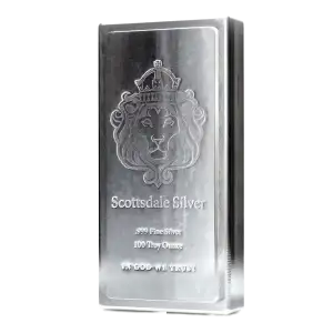 Scottsdale Mint 100oz King Silver Stacker Bar (3)