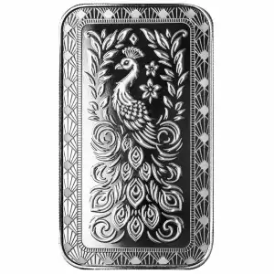 Scottsdale Mint 1oz Silver Marquee Peacock Bar