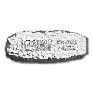 Scottsdale Mint Tombstone Nugget 10oz Silver Bar