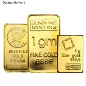 Secondary Market 1 gram Gold Bar (Our Choice) (2)