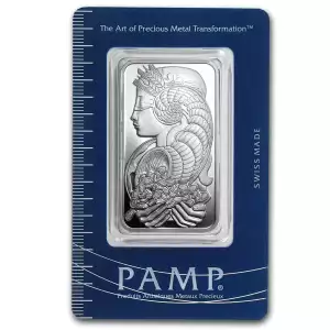 1oz PAMP Silver Bar - Fortuna