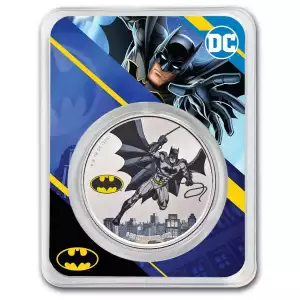2024 Samoa 1 oz Silver DC Comics Batman Colorized with TEP
