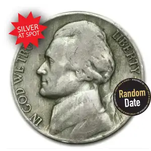 35% Silver War Nickels $1 Face Value (20 Coins) - Avg Circ (3)