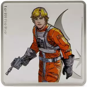 2025 Agoro Star Wars Allies | Luke Skywalker & R2-D2 1oz Silver Medallion