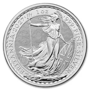 2027 Great Britain 1 oz Silver Britannia Coin BU