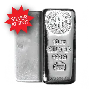 Nadir 10 oz Silver Bar | AT SPOT! (5)
