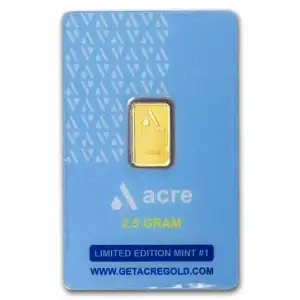 2.5 gram ACRE Gold Bar