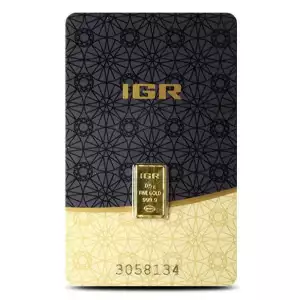 1/2 Gram Argor Heraeus Gold Bar (New w/ Assay)