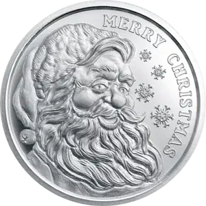 2026 GSM Merry Christmas Santa 1oz Silver Round