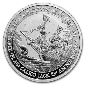 2024 Tuvalu 1 oz Silver Black Flag: The Kingston BU