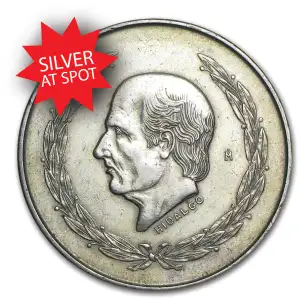 1951-1954 Mexican 5 Pesos Hidalgo (0.643) | Avg. Circ. (3)