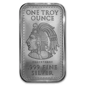 1 oz Aztec Calendar Silver Bar