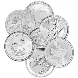 1 oz Silver Random Sovereign Mint Coin (Secondary Market)