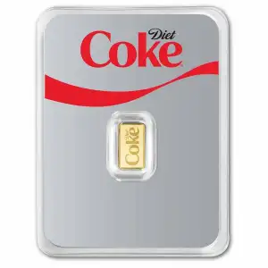 1 gram Gold Diet Coke Bar in TEP