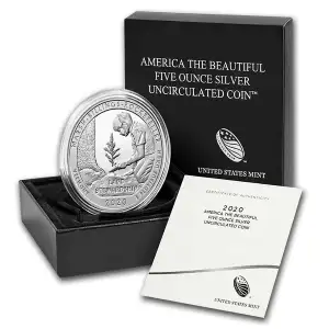 2020-P 5 oz Silver ATB Marsh-Billings-Rockefell, VT (w/Box & COA) (3)