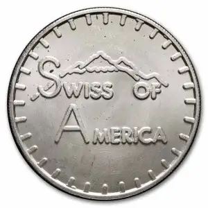 Vintage 1973 1 oz Silver Round - Swiss of America - Draper Mint (Varied Condition)