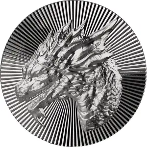 Scottsdale Mint 1oz Silver Dragon Stacker Round