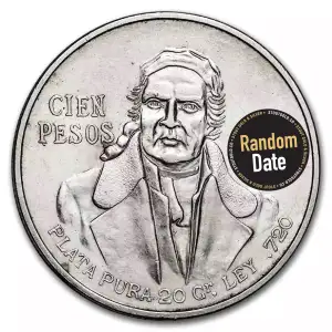 Mexico Silver 100 Pesos (1977-1979) AU/BU (3)