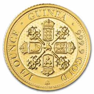 2021 Saint Helena 1/4 oz Gold Sceptre Guinea BU