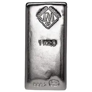 1 Kilo Johnson Matthey .999+ Silver Bar