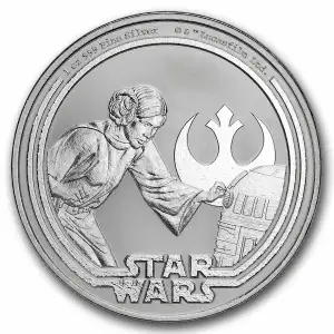 2025 Niue Star Wars | Princess Leia 1oz Silver Bullion Coin (2)