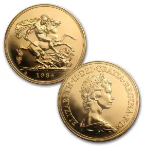 1984 £5 British Gold Sovereign (3)