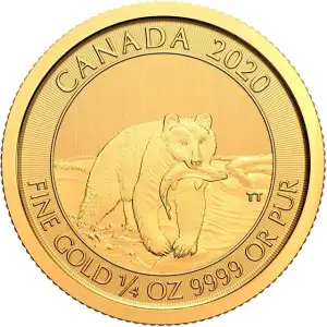 2020 Canadian 1/4oz Gold Kermode Spirit Bear BU (2)