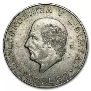 Mexico Silver 10 Pesos Hidalgo (1955-1956) XF