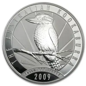 2009 1kg Australian Perth Mint Silver Kookaburra