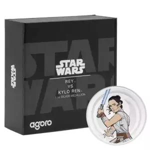 2024 Star Wars Rey & Kylo Ren 1 oz Silver Medallion