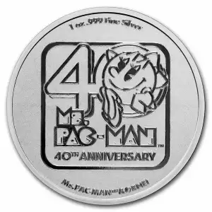 2021 Niue 1 oz Silver $2 Ms.PAC-MAN™ 40th Anniversary BU (1)