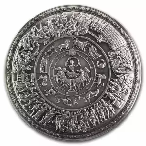 South Korea 2 oz Silver Achilles Ornate Shield Stackable