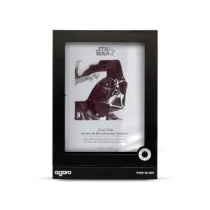 2026 Niue Star Wars Sketch Art: Darth Vader 5g Silver Foil by Agoro