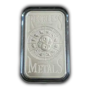Reckless Metals Year of the Rabbit 1oz Silver Reverse Proof Bar