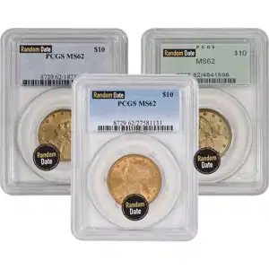 Any Year $10 Liberty Gold Coin - PCGS MS62