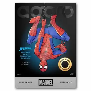 2026 Niue Marvel Comics: 1/2oz Silver Spiderman Transforms Blind Box by Agoro