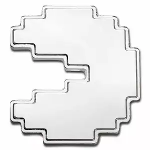 2021 Niue 1 oz Silver $2 PAC-MAN™ Shaped PAC-STACK Stackable Coin