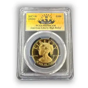 2017-W (2024) $100 American Liberty High Relief WP Mint Hoard, DCAM