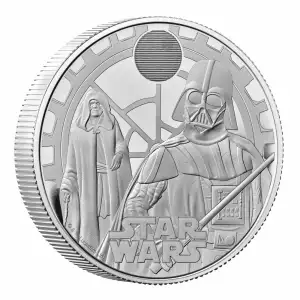 2023 UK Star Wars: 2oz Darth Vader & Emperor Silver Proof Coin