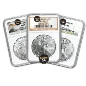 1oz Silver Eagle - NGC MS 69