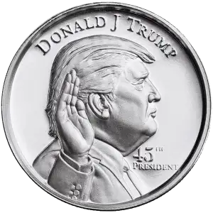 Donald J Trump 45 1oz Silver Round