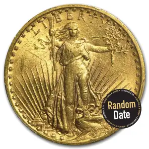 Any Year $20 Saint Gauden Double Eagle Gold Coin (BU)