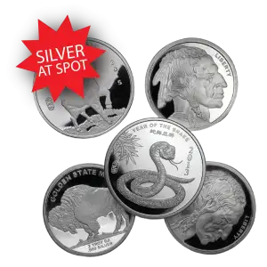 Random Mint 2oz Generic Silver Round - Secondary Market | AT SPOT! (3)