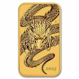2025 Australia 1 oz Gold Dragon Rectangular Coin BU (2)