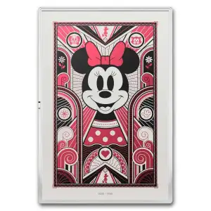 2026 Niue 5g Silver $1 Disney Minnie Mouse: Art Deco Foil