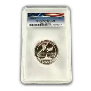 Tuvalu Pearl Harbor 75th Anniversary Commemorative 5oz Silver Coin