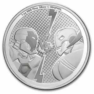 2025 Niue 1 oz Silver $2 Marvel Iron Man vs. Ultron