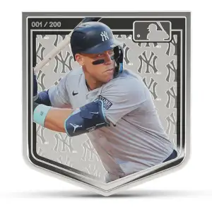 2025 Niue 3 oz Silver $5 MLB Players Series: Aaron Judge
