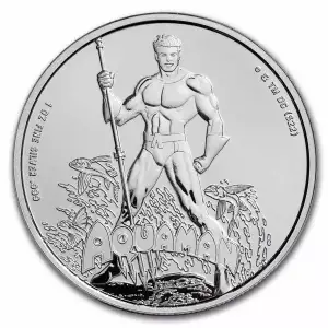 2023 Samoa 1 oz Silver DC Comics Aquaman BU
